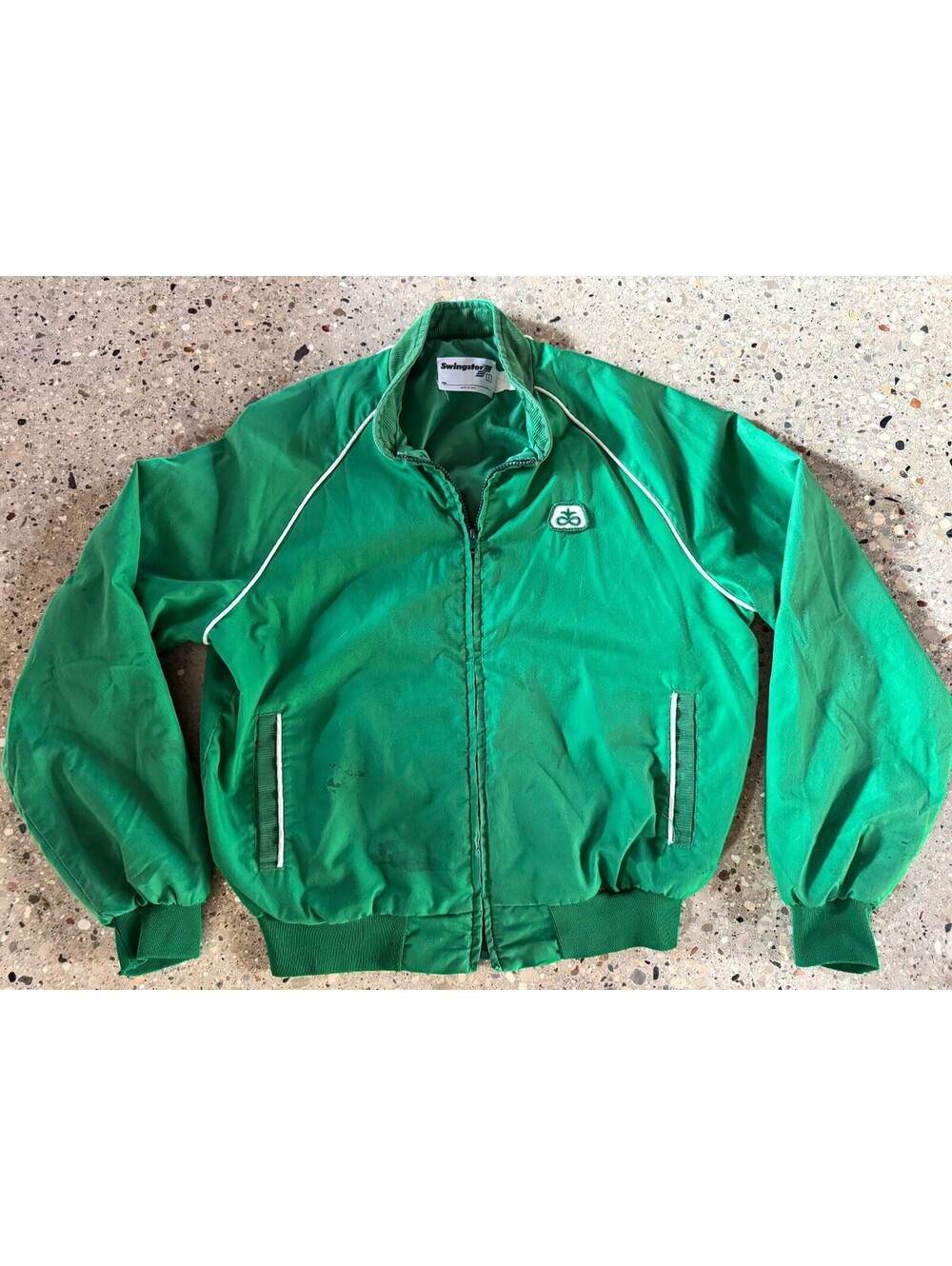 Vintage 70s/80s Youth Pioneer Seeds Swingster Bomber Jacket